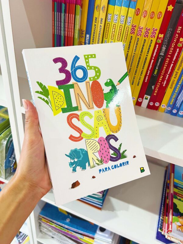 Livro 365 dinossauros para colorir