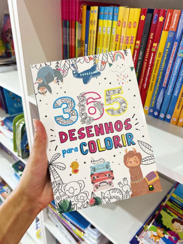 Livro 365 desenhos para colorir