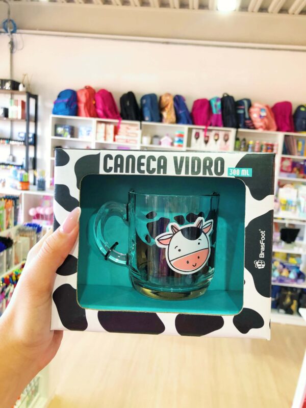 Caneca Vidro Elegance vaquinha | Brasfoot - Image 4